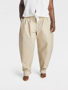 NWT Women's KBB by KAHLANA Size 14 High-Rise 'The Barrel Trouser'